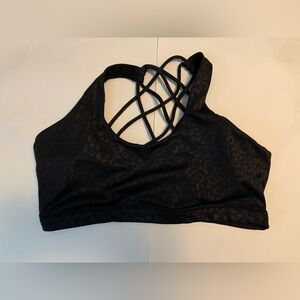 CVG Black Leopard Large Butterfly Back Bra